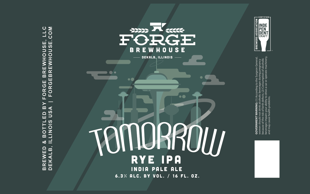Forge Tomorrow beer Label Full Size