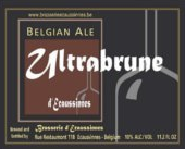 d'Ecaussinnes Ultra Brune beer Label Full Size