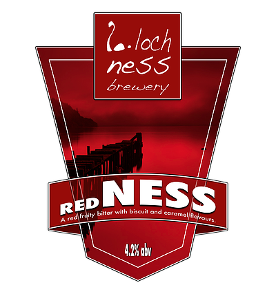 Loch Ness RedNess beer Label Full Size