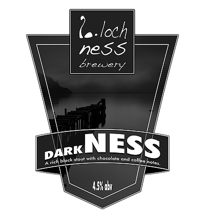 Loch Ness DarkNess beer Label Full Size