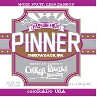 Oskar Blues Pineapple Express Pinner beer Label Full Size