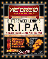 Shmaltz He'Brew Lenny Ripa On Tequila beer Label Full Size