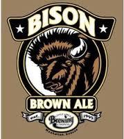 Bison Organic Brown Ale beer Label Full Size