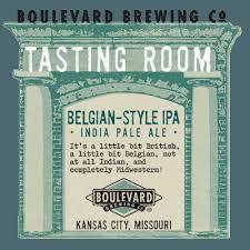 Boulevard Belgian-Style IPA beer Label Full Size