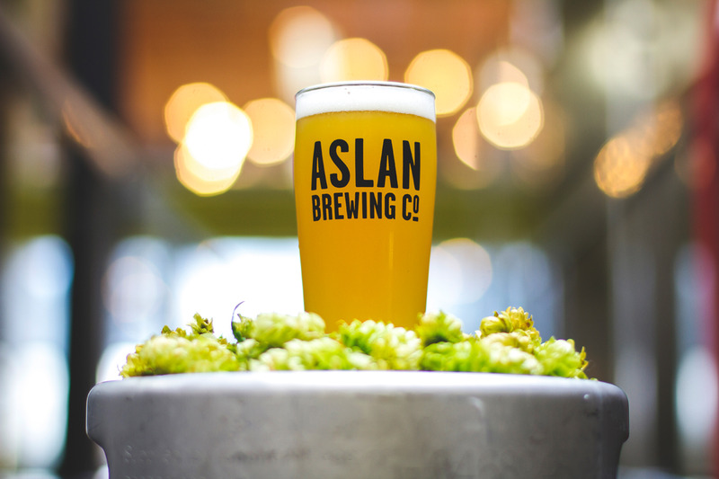 Aslan Organic Fresh Outta Hop'ton beer Label Full Size