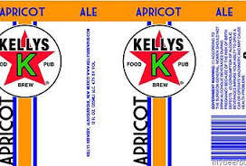 Kellys Ale Apricot beer Label Full Size