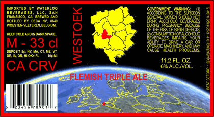 Westoek beer Label Full Size