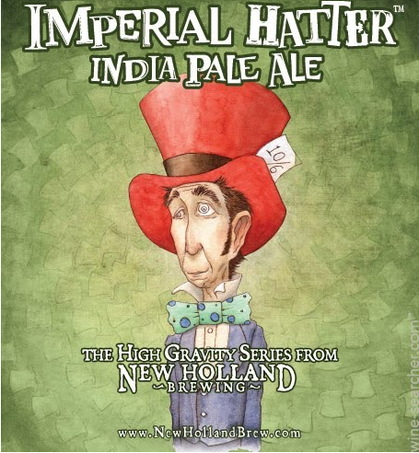 New Holland Zeppelin Bend Barrel Aged Imperial Hatter beer Label Full Size