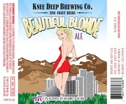 Knee Deep Beautiful Blonde beer Label Full Size
