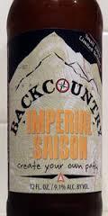 Backcountry Imperial Saison beer Label Full Size