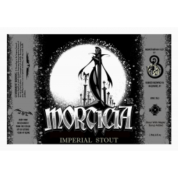 Barrier Morticia 2014 beer Label Full Size