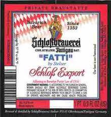 Schloßbrauerei Stelzer Schloss Export beer Label Full Size