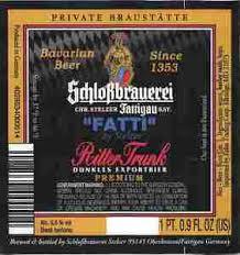 Schloßbrauerei Rittertrunk beer Label Full Size