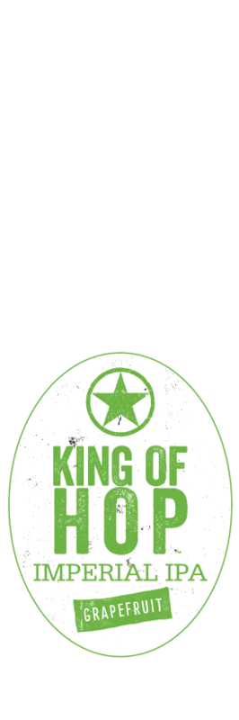 Starr Hill Grapefruit King of Hop beer Label Full Size
