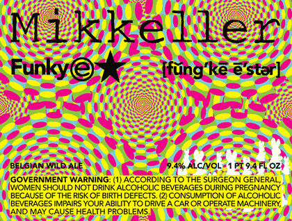 Mikkeller Funky E Star beer Label Full Size