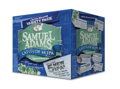 Sam Adams Latitude 48 IPA Deconstructed beer Label Full Size