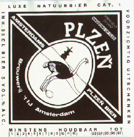 ’t IJ Plzeň beer Label Full Size