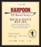 Harpoon Rich and Dan's Rye IPA beer