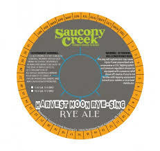 Saucony Creek Harvest Moon Ryesing beer Label Full Size