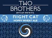 2 Brothers Night Cat Hoppy Wheat Ale beer Label Full Size