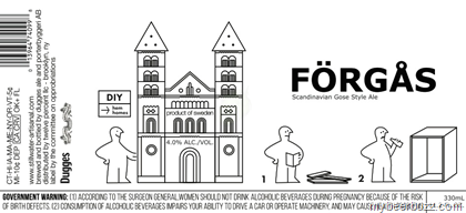 Stillwater Dugges Forgas beer Label Full Size