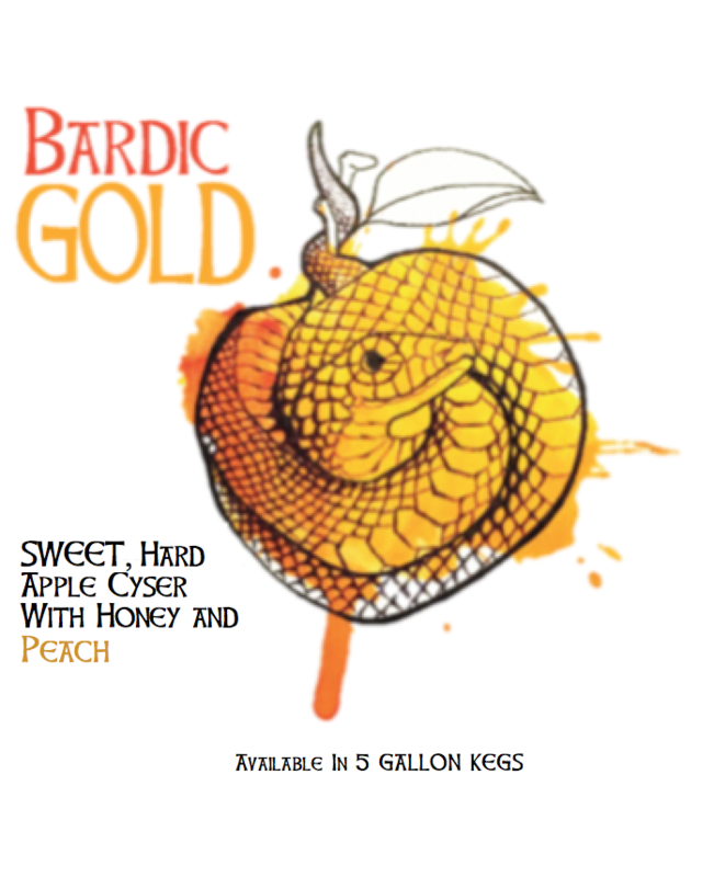 Bardic Wells Gold beer Label Full Size