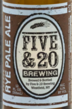 Five & 20 Rye Pale Ale beer