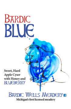 Bardic Wells Bardic Blue beer Label Full Size