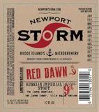 Newport Storm Red Dawn beer