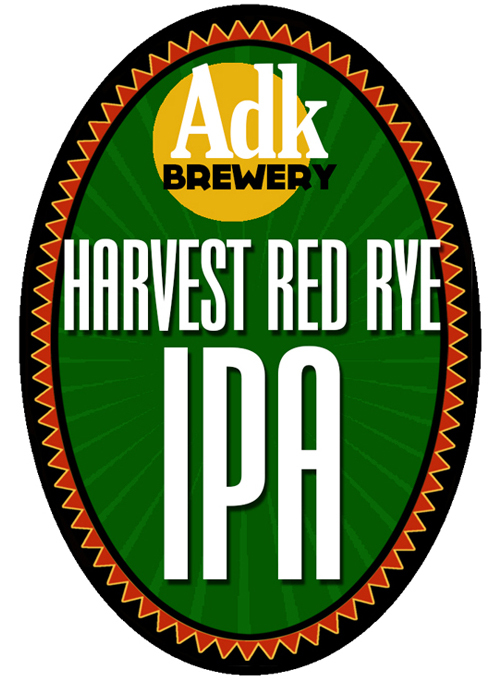 Adirondack Harvest Rye IPA beer Label Full Size