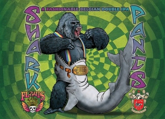 3 Floyds Shark Pants beer Label Full Size