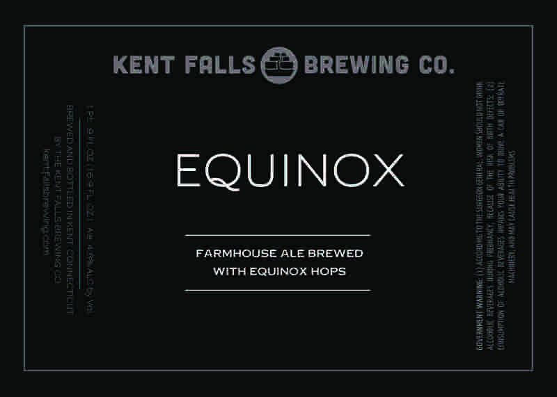 Kent Falls Equinox beer Label Full Size