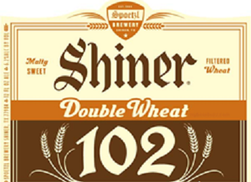 Shiner 102 Double Wheat beer Label Full Size