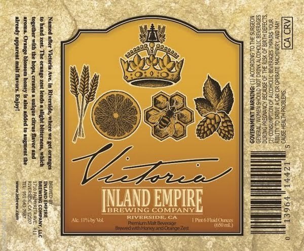 Inland Empire Victoria beer Label Full Size