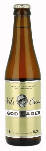 Nils Oscar God Lager beer Label Full Size