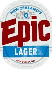 Epic Lager beer Label Full Size
