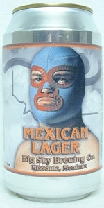 Big Sky Mexican Lager beer Label Full Size