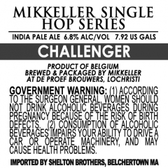 Mikkeller Single Hop Challenger beer Label Full Size