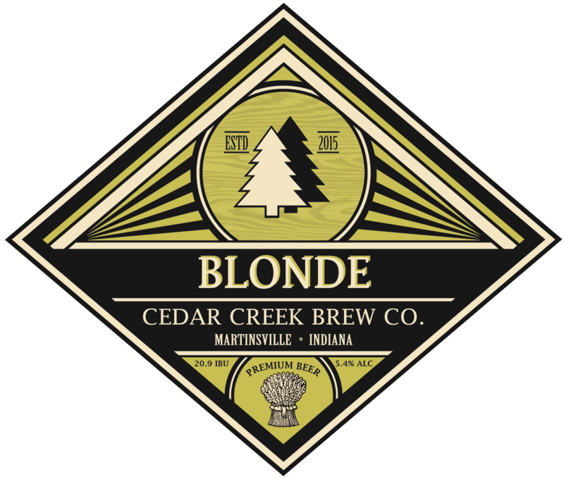 Cedar Creek Blonde beer Label Full Size