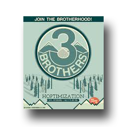 Brothers Hoptimization IPA beer Label Full Size