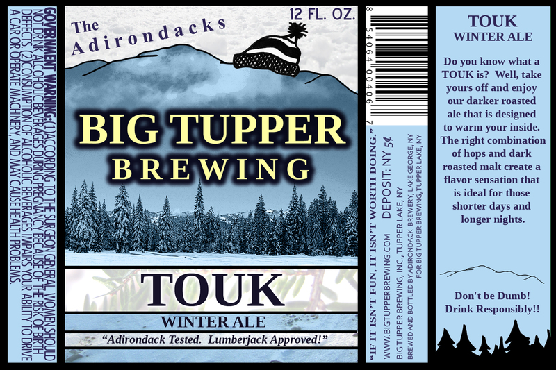 Big Tupper Touk beer Label Full Size