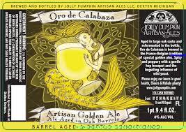 Jolly Pumpkin Oro De Calabaza 2011 beer Label Full Size