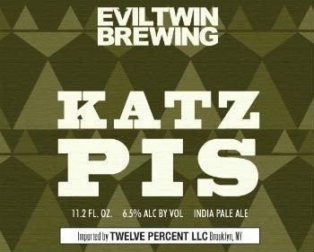 Evil Twin Katz Piss beer Label Full Size
