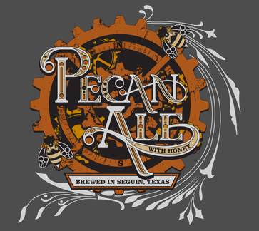 B.S. Pecan Ale w/Honey beer Label Full Size