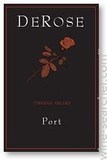 Derose 1995 Cienega Valley Port wine