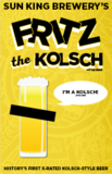 Sun King Fritz the Kolsch beer