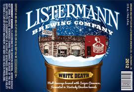 Listermann Bourbon Barrel White Death beer Label Full Size