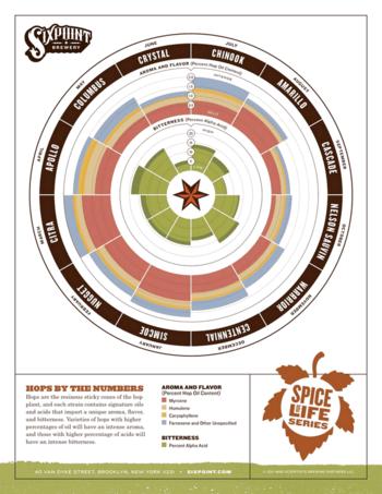 Sixpoint Spice of Life Cascade beer Label Full Size