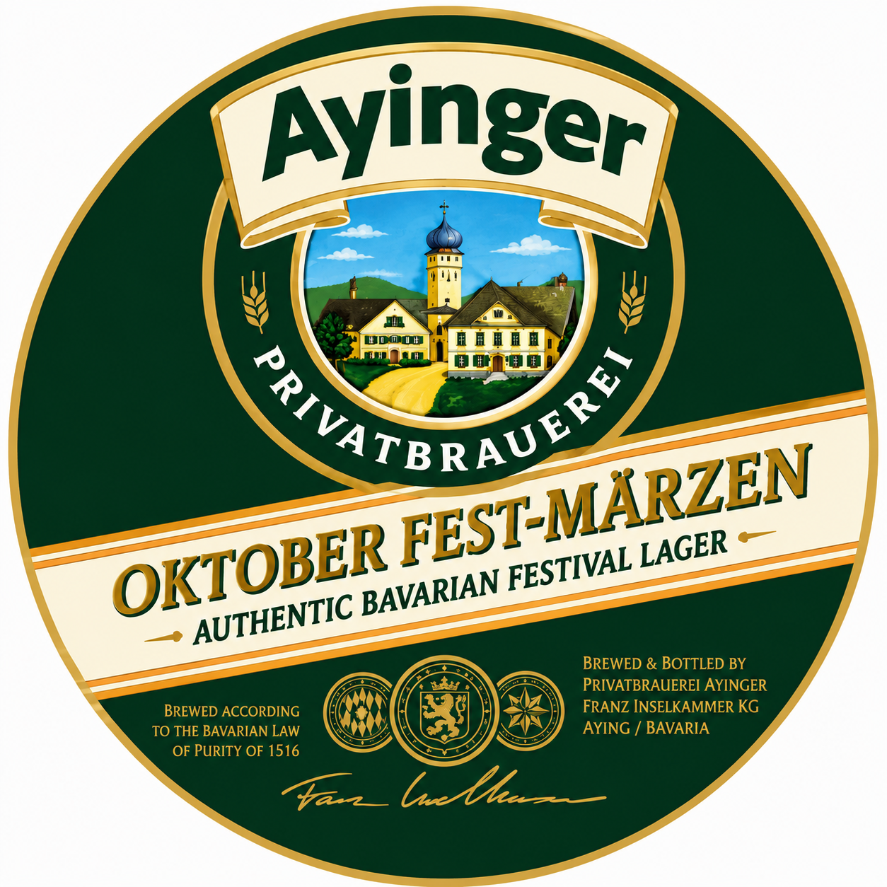 Ayinger Oktober Fest-Märzen beer Label Full Size