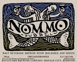 Boulevard Nommo Dubbel beer Label Full Size